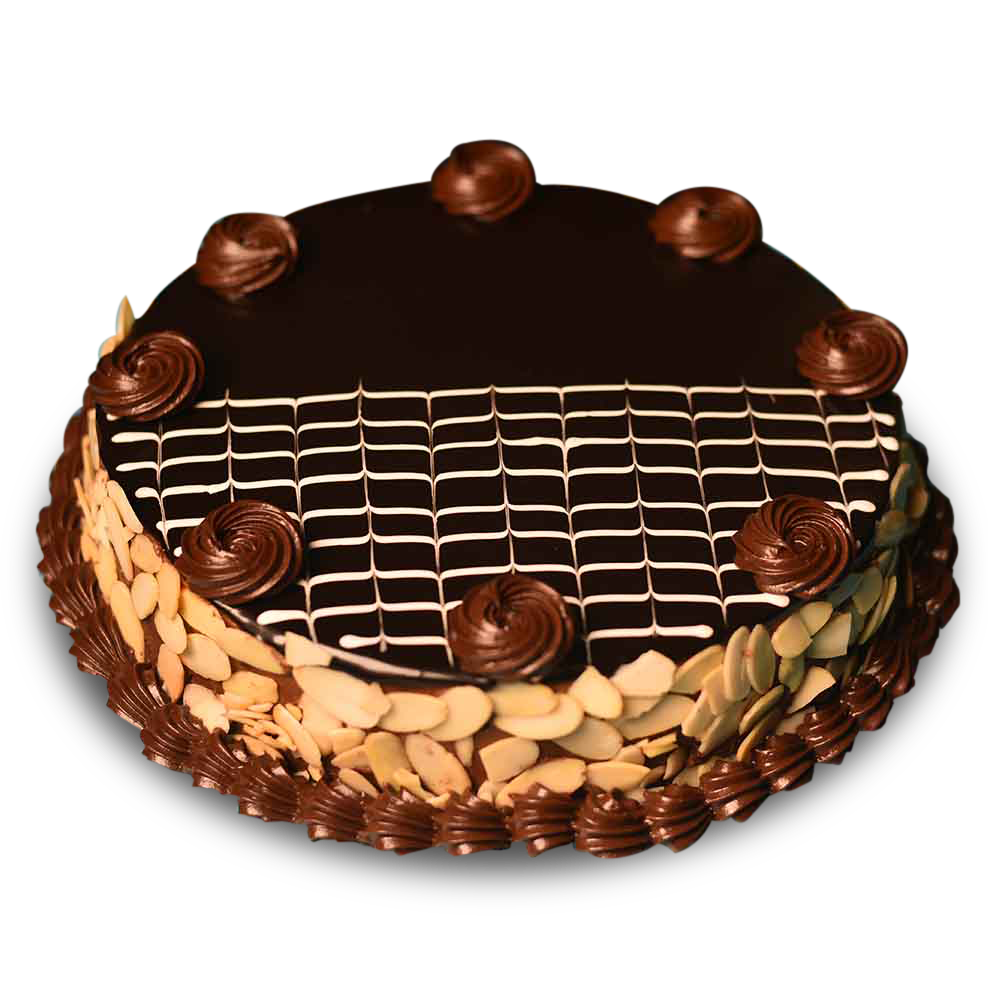 Choco-Vanilla 2- Tier Cake - DP Saini Florist