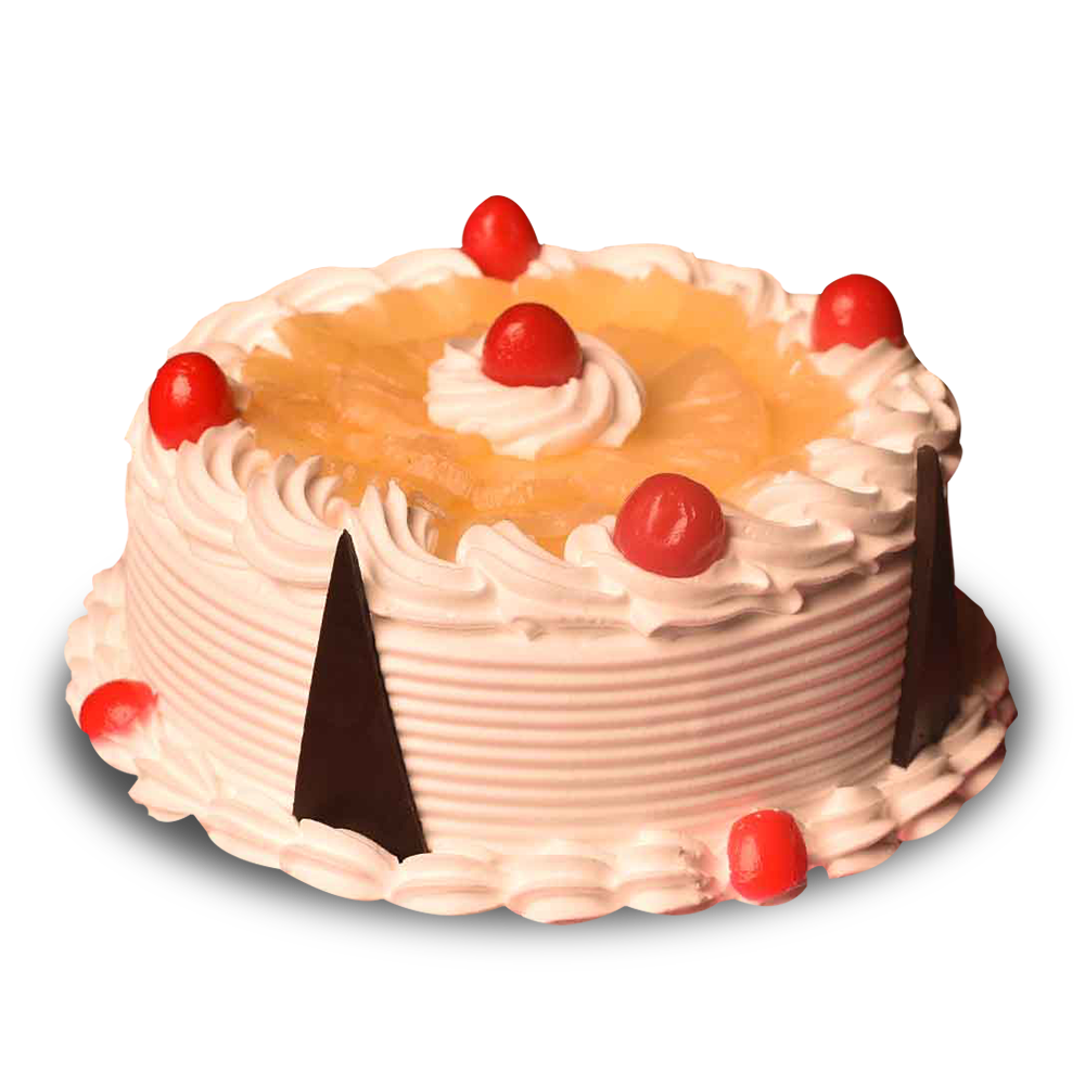 Pineapple Fresh Cream Cake - Kathleen Confectioners