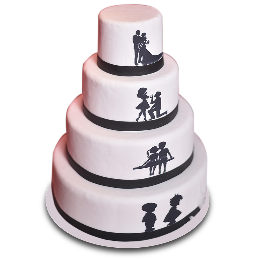 Shadow Story Wedding Cake Kathleen Confectioners 