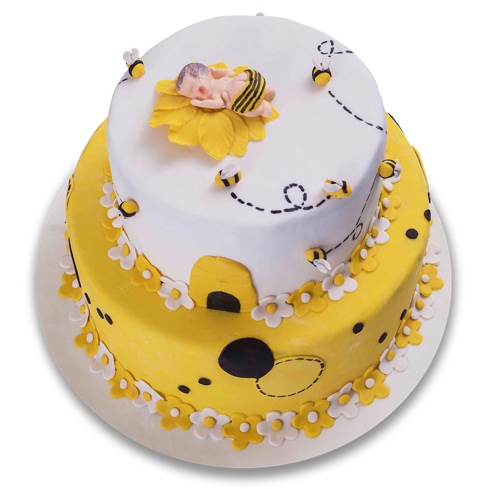 Bumble Bee Baby Shower Cake - Kathleen Confectioners